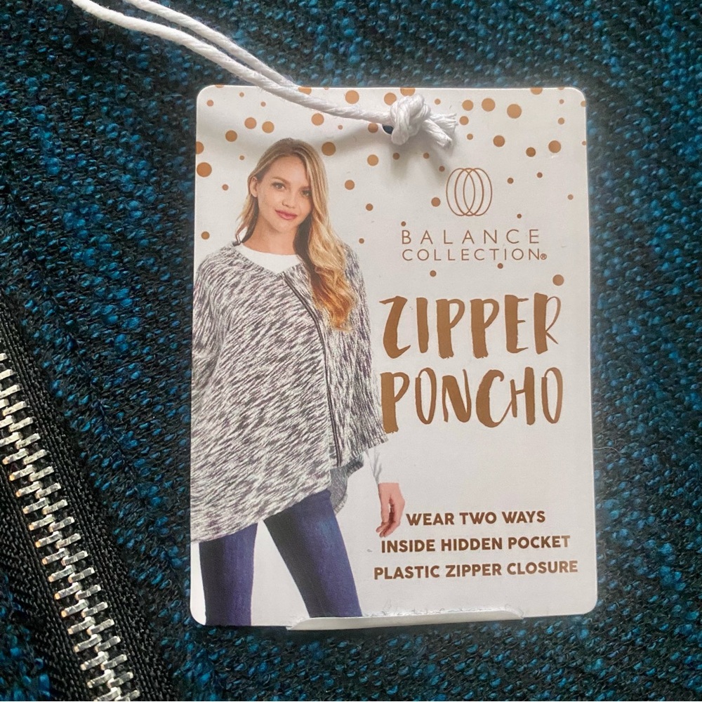 Balance Collection Zipper Poncho - Picture 4 of 10